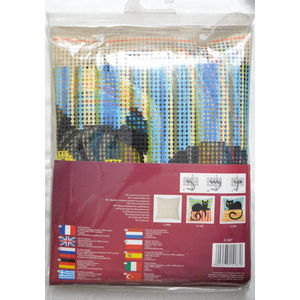 Collection D' Art Madame Cool Cat Chunky Cross Stitch Cushion Front Kit 40x40cm