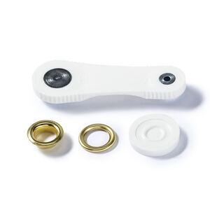 Eyelets And Washers, 11mm, Gold-Coloured, Pack of 15 by Prym