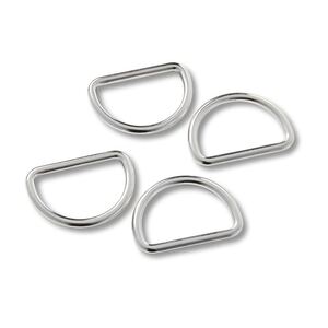 D-Rings, 30mm, Silver-Coloured, 4 Per pack #555230