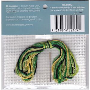 Beutron FROG Mini Cross Stitch Kit, 7 x 7cm, 578103
