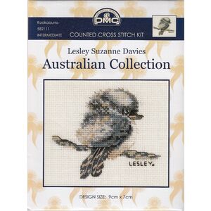 DMC Kookaburra, Australian Collection Cross Stitch Kit 9 x 7cm 18ct Aida 582111