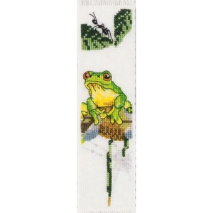 FROG Counted Cross Stitch Bookmark Kit 5cm x 18cm By Natalie Jane Parker 