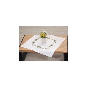 Make It BIRDS ON BRANCH Table Topper Traced Linen Cross Stitch Kit - 585246