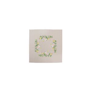 Make It PASTEL MEADOW Table Topper Traced Linen Cross Stitch Kit #585246