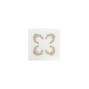 Make It WILD ROSES Table Topper Traced Linen Cross Stitch Kit #585246