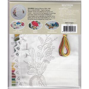 Beutron HAKEA 30cm Round Traycloth Dioly Embroidery Kit #587106