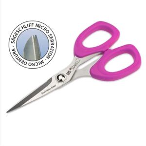 Sewing Scissors With Micro Serration, Prym Love, 13.5cm/5¼'', Pink