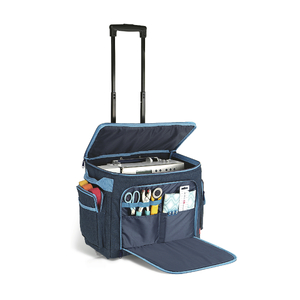 Prym Sewing Machine Trolley Denim,  Measures approx 44 x 36 x 22cm