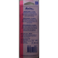 Non-Roll Woven Elastic, 20mm x 1 metre, White, By Hemline, Resists Rolling