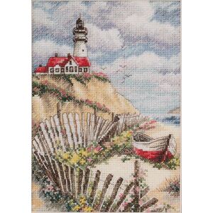 CLIFFSIDE BEACON Counted Cross Stitch Kit 13 x 18cm, 65021