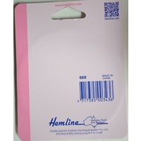 Hemline Pearl Head Pins 38 x 0.65mm, 40pcs Coloured Heads on Pin Wheel