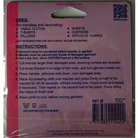 Iron-On Mending Patch Lightweight Polycotton Fabric 24 x 9cm Black, 691.B