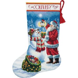 HOLIDAY GLOW STOCKING Counted Cross Stitch Kit 40.6cm Long, 70-08952