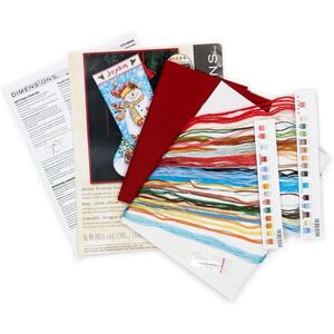 WINTER FRIENDS Christmas Stocking Counted Cross Stitch Kit, 40.6cm Long, 70-08963