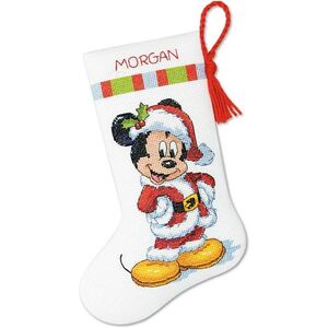 Disney MICKEY Christmas Stocking Cross Stitch Kit, 25.4cm Long, 70-08966