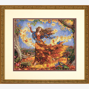 FALL FAIRY Gold Collection Counted Cross Stitch Kit #70-35262 By Dimensions