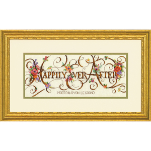 EVER AFTER WEDDING RECORD Counted Cross Stitch Kit, 70-35361 by Dimensions