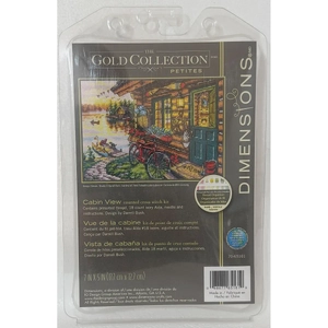 CABIN VIEW Counted Cross Stitch Kit, by Dimensions 70-65161