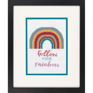 FOLLOW YOUR RAINBOW Counted Cross Stitch Kit 70-65213 by Dimensions
