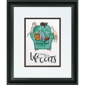 PLAYFUL CATS Counted Cross Stitch Kit 70-65222 by Dimensions
