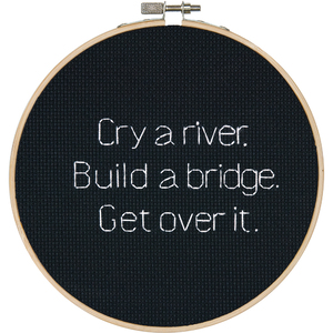 Dimensions CRY A RIVER Counted Cross Stitch Kit, Say It, 70-74700