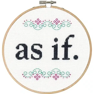 Dimensions AS IF Counted Cross Stitch Kit, Say It, 70-747018