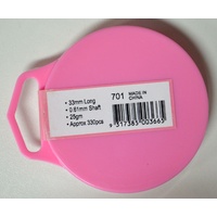 Hemline Dressmakers Long Pins 33mm x 0.61mm, Approx 330 Pins, High Carbon Steel