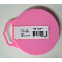 Hemline Household Pins 27mm x 0.72mm 260 Pins, Nickle Plated General Purpose