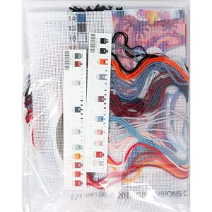 HOLIDAY PENGUINS Christmas Stocking Printed Needlepoint Kit, 40.6cm Long, 71-09158