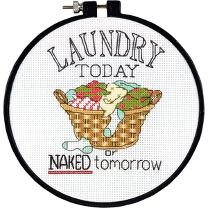 Dimensions LAUNDRY TODAY Counted Cross Stitch Kit, Learn A Craft 72-73764