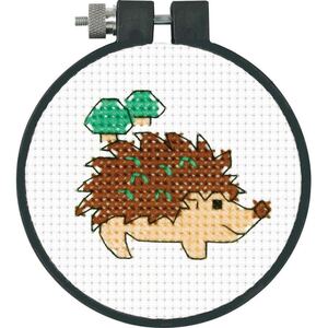 Dimensions HEDGEHOG Learn a Craft Counted Cross Stitch Kit, 7.6cm, 72-73986