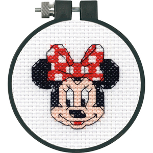 Dimensions Disney's MINNIE Learn a Craft Counted Cross Stitch Kit, 72-75182