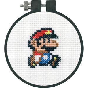 Dimensions MARIO Counted Cross Stitch Kit, 72-75184 Learn A Craft