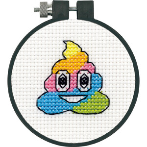 Dimensions UNICORN POOP Counted Cross Stitch Kit, 72-75577 Learn A Craft