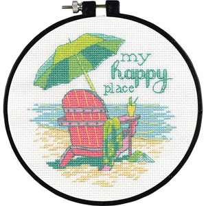 Dimensions MY HAPPY PLACE Counted Cross Stitch Kit, 72-75678