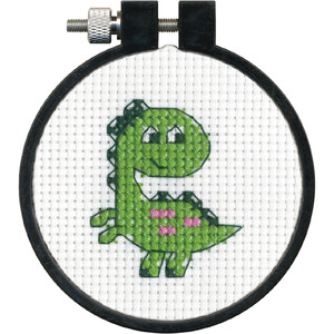 Dimensions DINO Counted Cross Stitch Kit, 72-76902 Learn A Craft