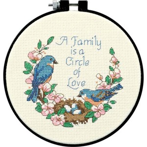 Dimensions FAMILY LOVE Counted Cross Stitch Kit, Learn A Craft 72900