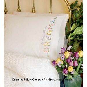 Dimensions Crewel Embroidery Dreams Pillow Cases