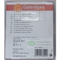 GUTERMANN, Sew All Thread 10 x 100m Spool Pack, 100% Polyester