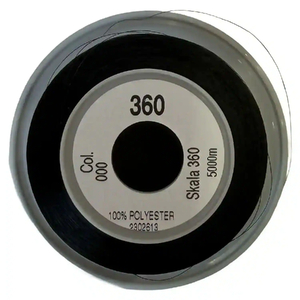 Gutermann Skala 360, BLACK 000, 5000 metre Kingspool, Almost Invisible Seams