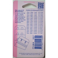 Hemline Bra Extenders, 28mm, 2 Hooks, NUDE, New Improved Design, Hemline Quality