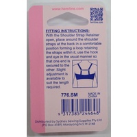 Hemline Shoulder Strap Retainer, 1 Set, 15mm, Instructions Included