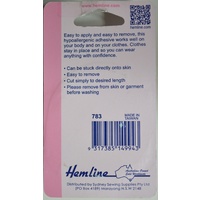 Hemline Body Tape, Hypoallergenic, For Toupees, Garments to Bare Skin 25mm x 3m