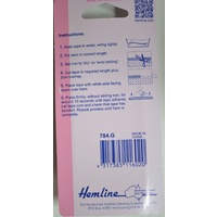 Hemline Instant Hemming, Hems & Seals In One Operation, 20mm x 2 Metres, Grey