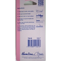 Hemline Instant Hemming, Hems & Seals In One Operation, 20mm x 2 Metres, Navy