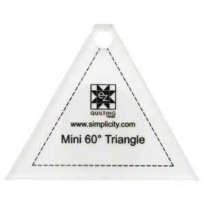 Mini 60-Degree Triangle Jelly Roll Ruler by EZ Quilting (882228)