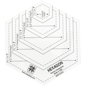 Hexagon Shapes Ruler by EZ Quilting #882670181A