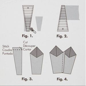 Easy Dresden Set, (Ruler & Creaser), by EZ Quilting (882700)