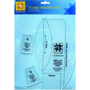 Simpli-EZ Double Wedding Ring Quilt Ruler Set, by EZ Quilting (8829419A)