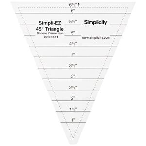 Simpli-EZ 45-Degree Triangle Ruler by EZ Quilting (8829421A)